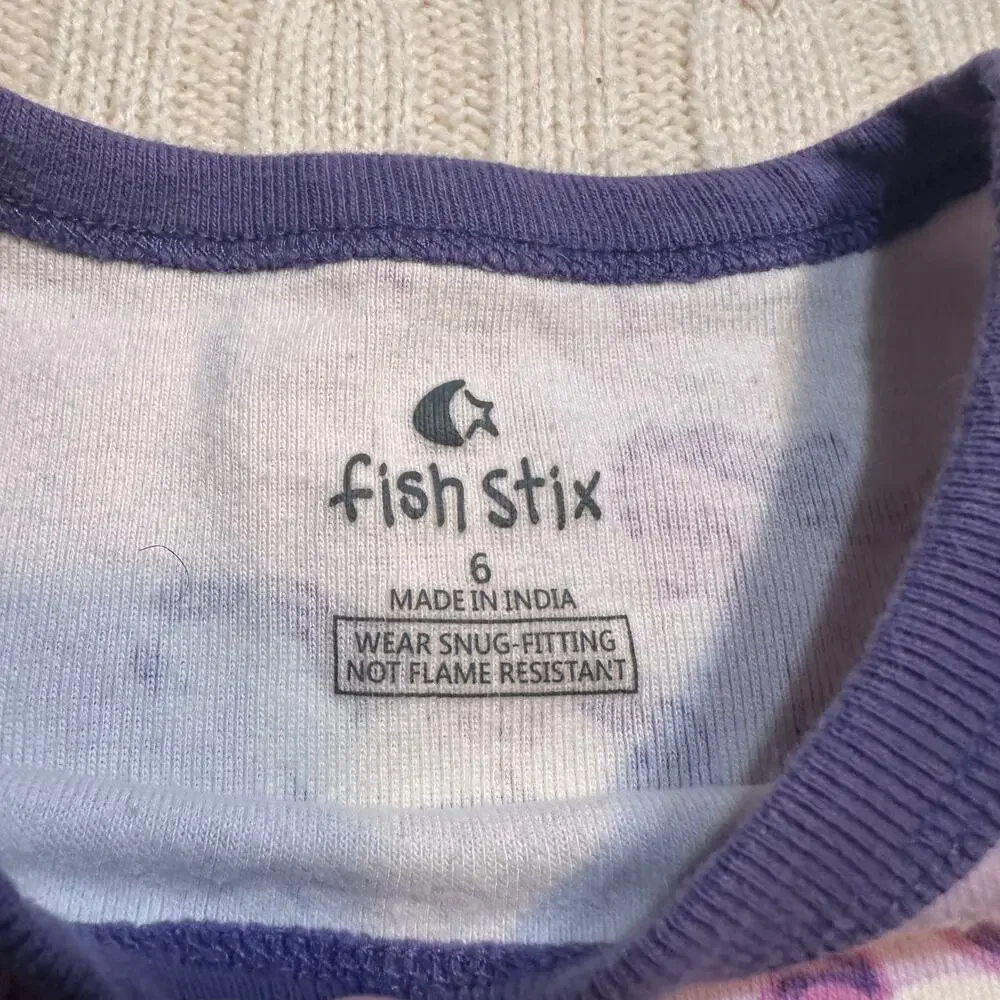 Fish Stix Horse Pajamas sz 6
